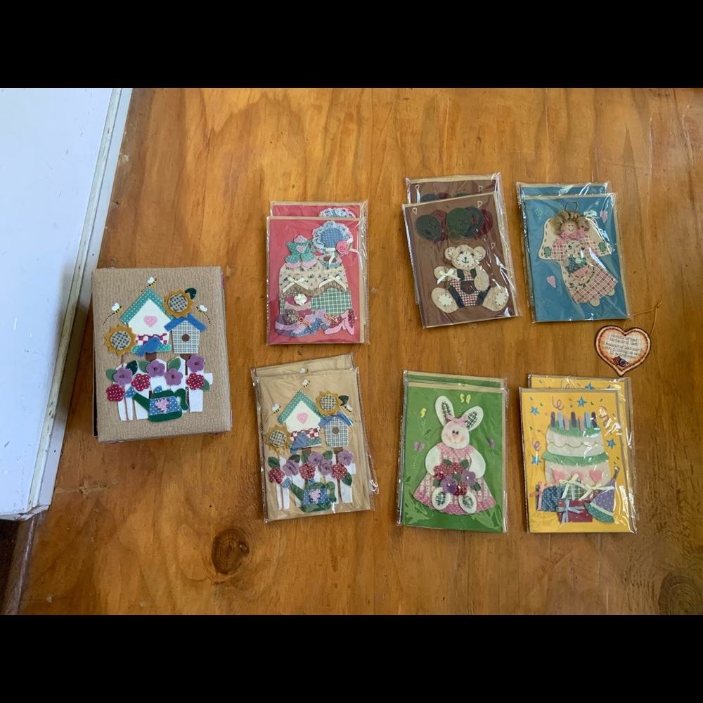 12 NEW Handcrafted note card set